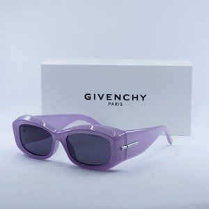 Givenchy GV40044U 78A Geometric Sunglasses - Lilac/Smoke